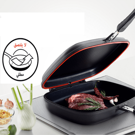 المقلاة المزدوجة الغير قابلة للالتصاق