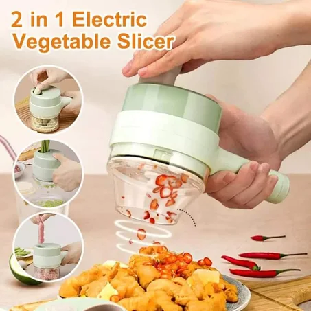 Ensemble de coupe-légumes électrique portable