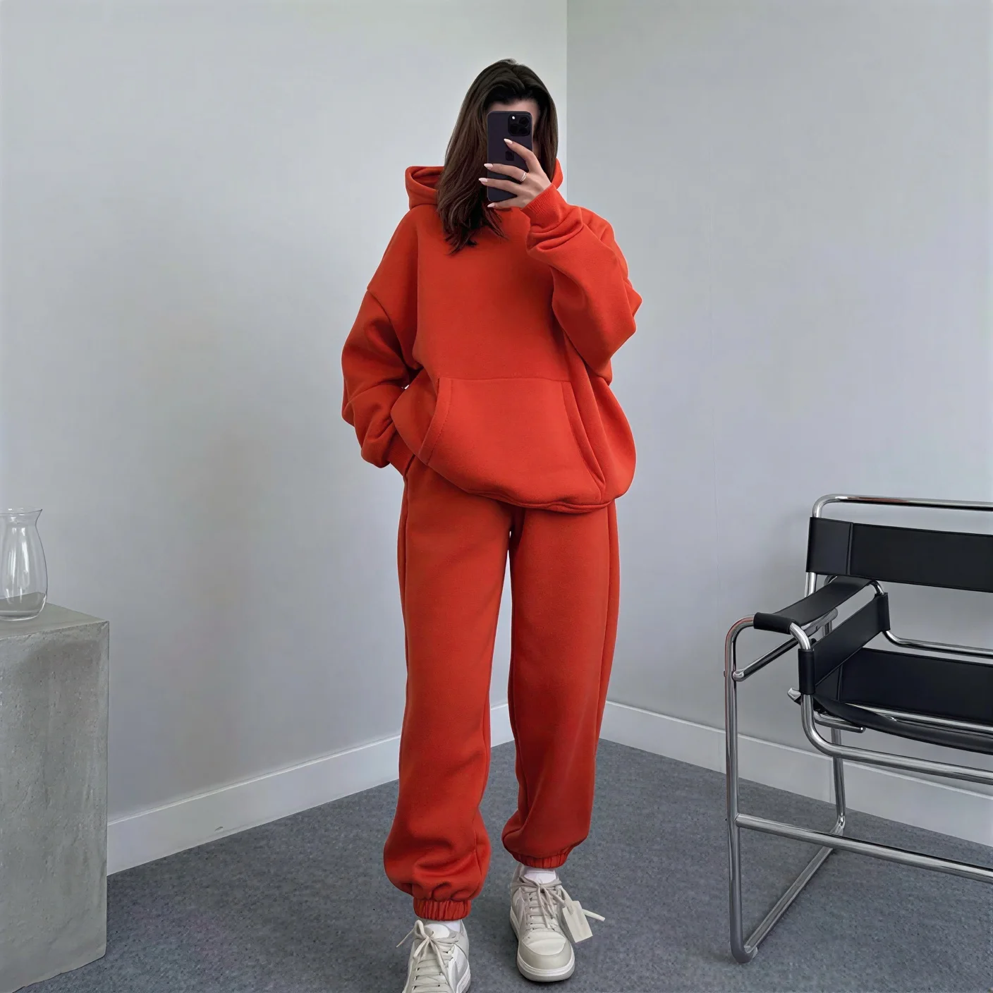 Ensemble capuche Orange