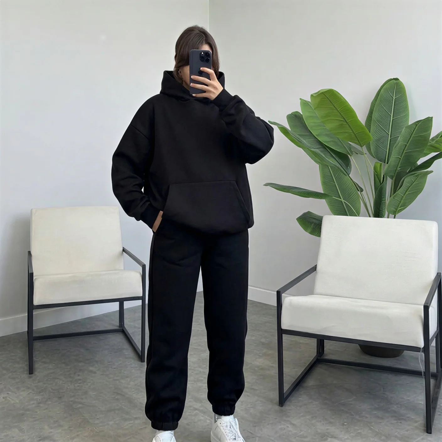 Ensemble capuche Noir
