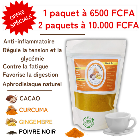 🛑 PROMO TURMERIC POWDER : Votre allié santé au quotidien