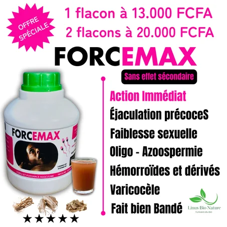 💪 FORCEMAX : Le secret naturel pour une endurance sans faille et une énergie décuplée.