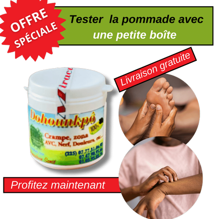 Dîtes à dieu à l'inconfort et aux douleurs dans votre corps en 14 jours avec notre pommade naturelle