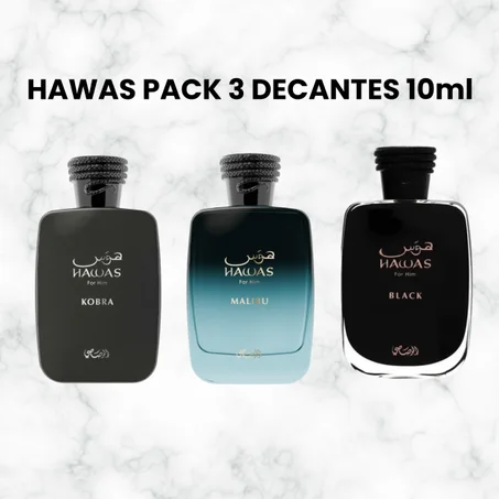 HAWAS PACK 3 DECANTES 10ml