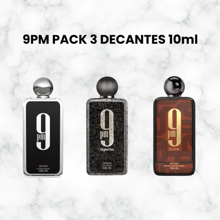 9PM PACK 3 DECANTES 10ml
