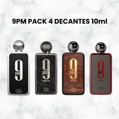 9PM PACK 4 DECANTES 10ml