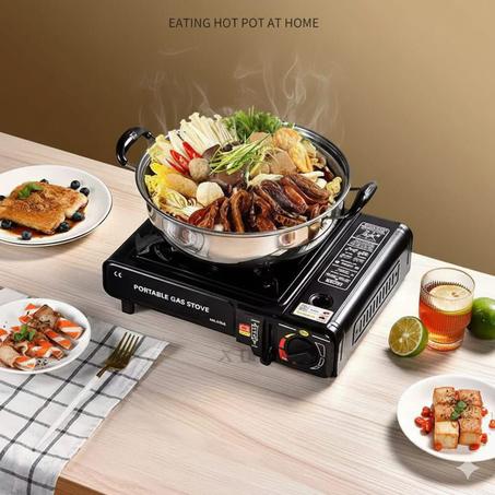 🔥 موقد غاز محمول متعدد الاستخدامات – رفيقك المثالي في المطبخ وخارجه!