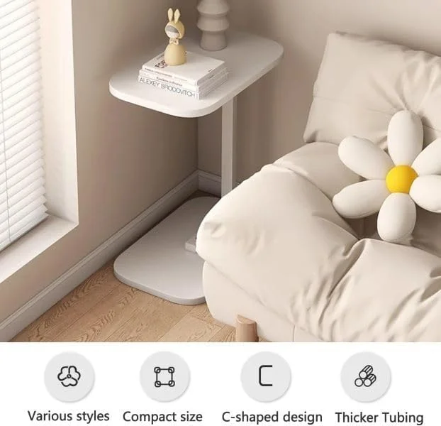 طاولة قهوة بسطح من الخشب والرخام