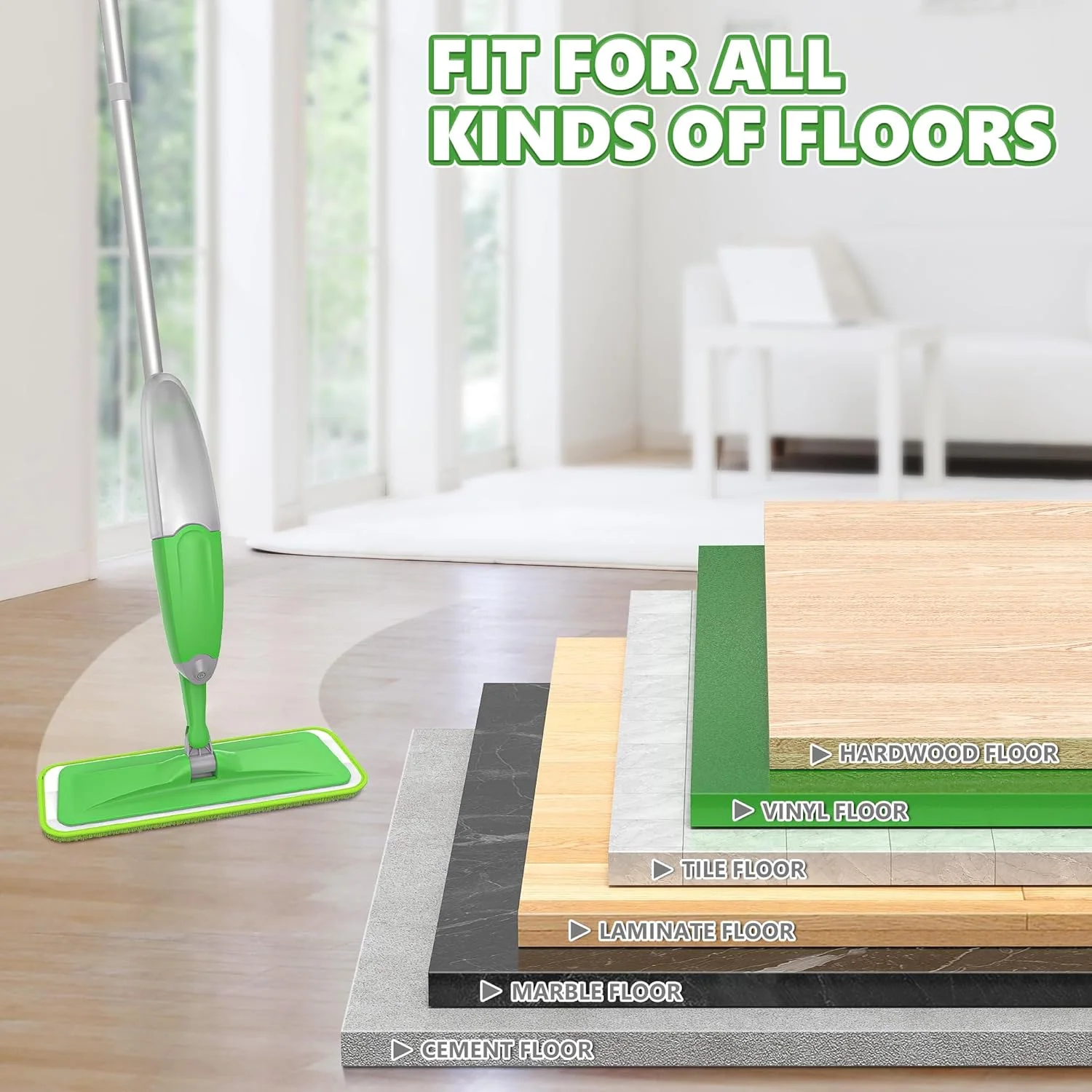 ممسحة رش لتنظيف الأرضيات