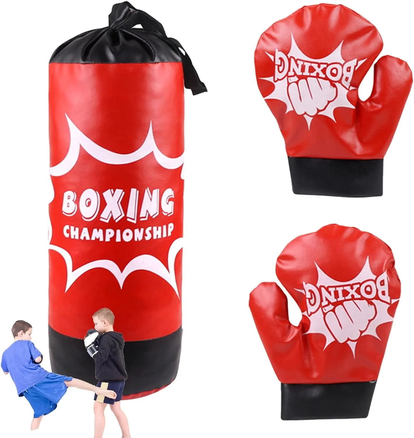 كيس ملاكمة للأطفال مع قفازات