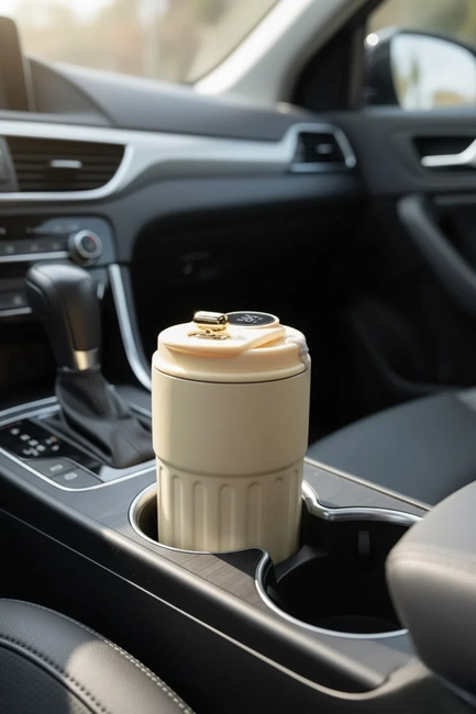 كوب ذكي معزول مزود بشاشة عرض درجة الحرارة