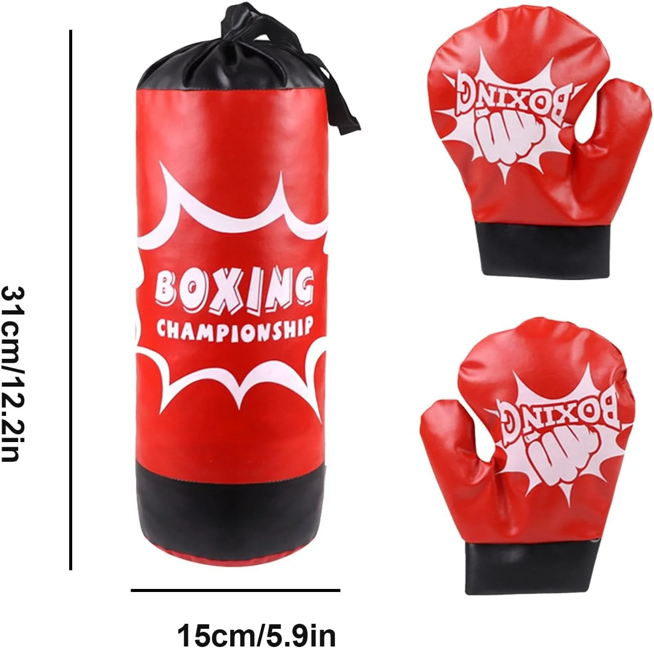 كيس ملاكمة للأطفال مع قفازات