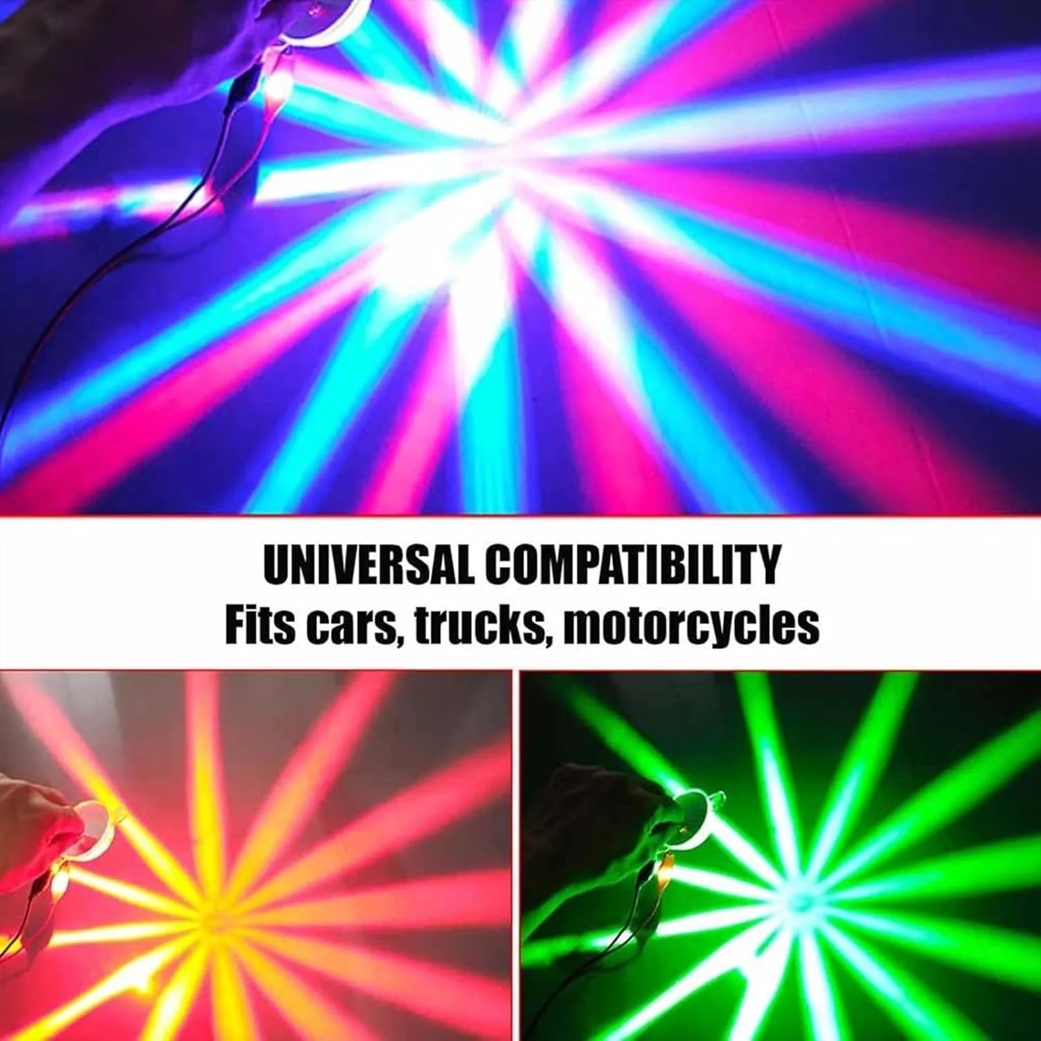 اضاءة متعددة للسيارات بالوان مختلفة