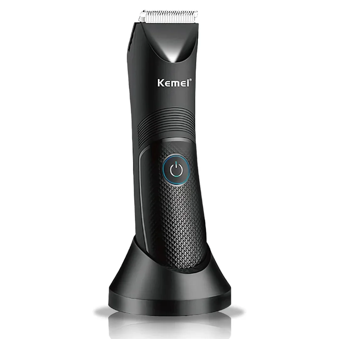 KEMEI KM-1838 ماكينة حلاقة كهربائية لاسلكية متعددة الوظائف، قابلة للغسل، لمنطقة العانة والجسم، للرجال والنساء