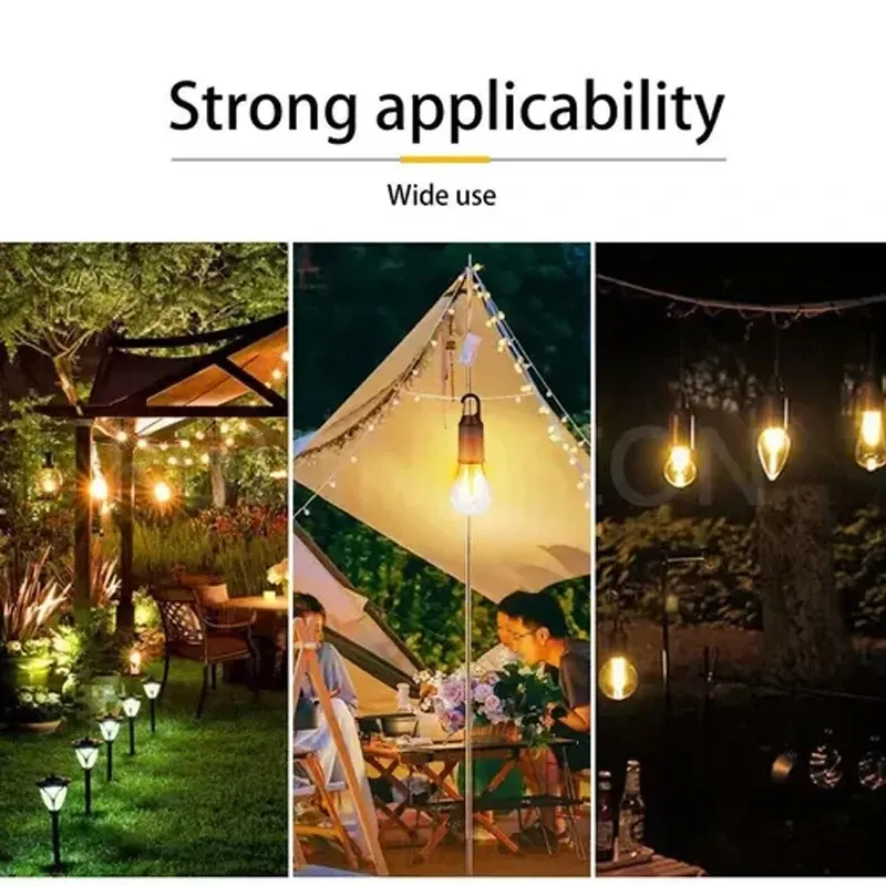 مصباح تخييم معلق قابل للشحن مقاوم للماء – 3 مستويات إضاءة