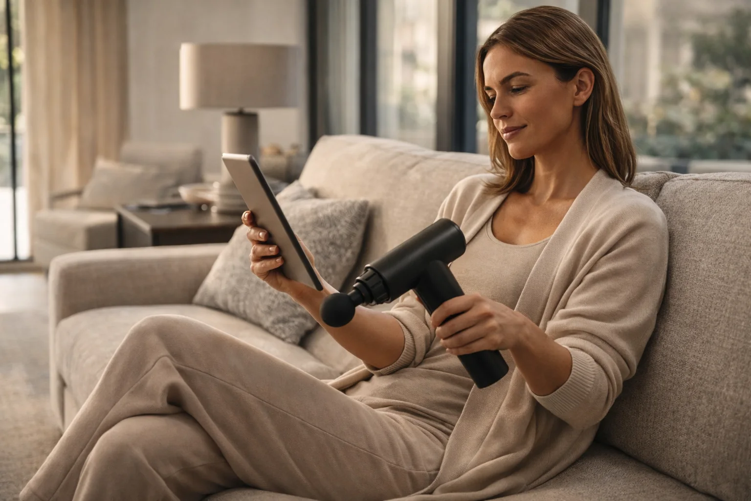 مسدس التدليك الاحترافي لتخفيف آلام العضلات