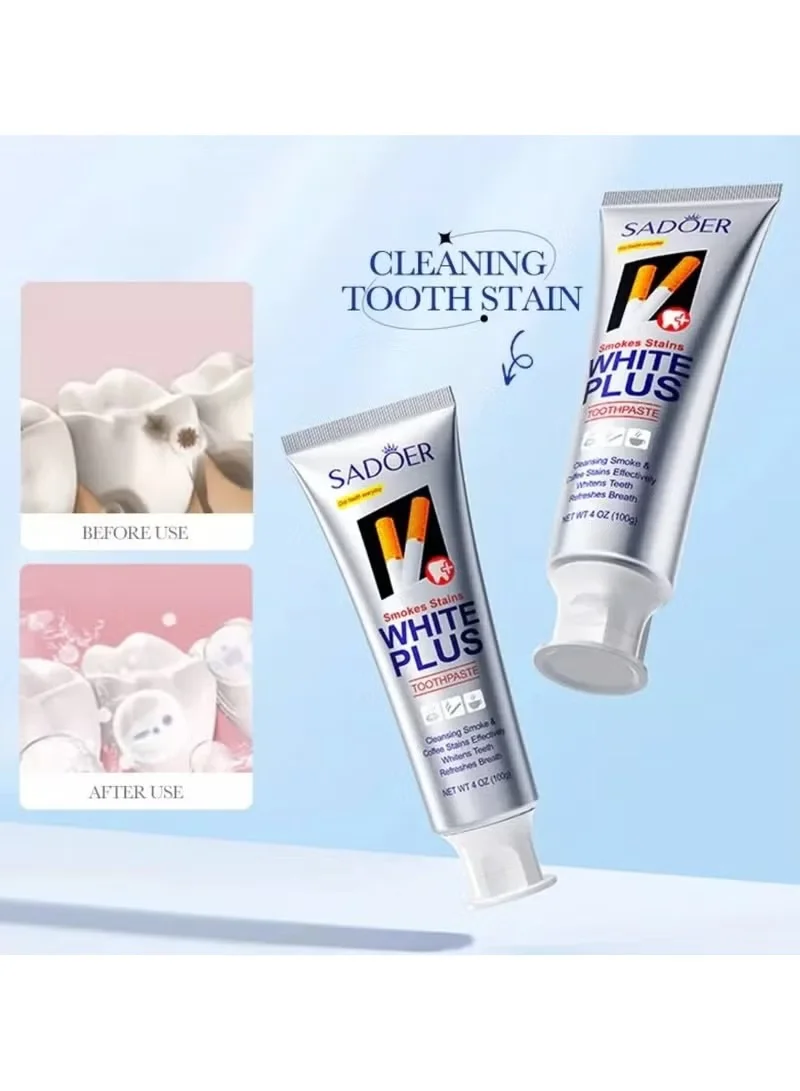 معجون أسنان وايت بلس لتبييض الأسنان