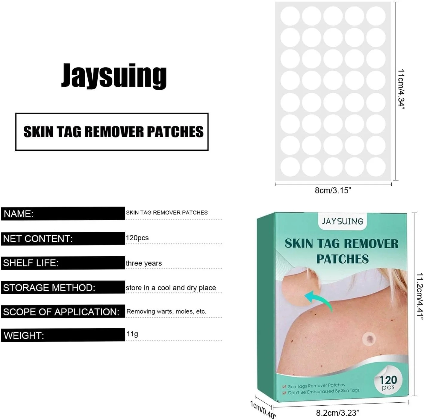 لاصقات لإزالة الزوائد الجلدية