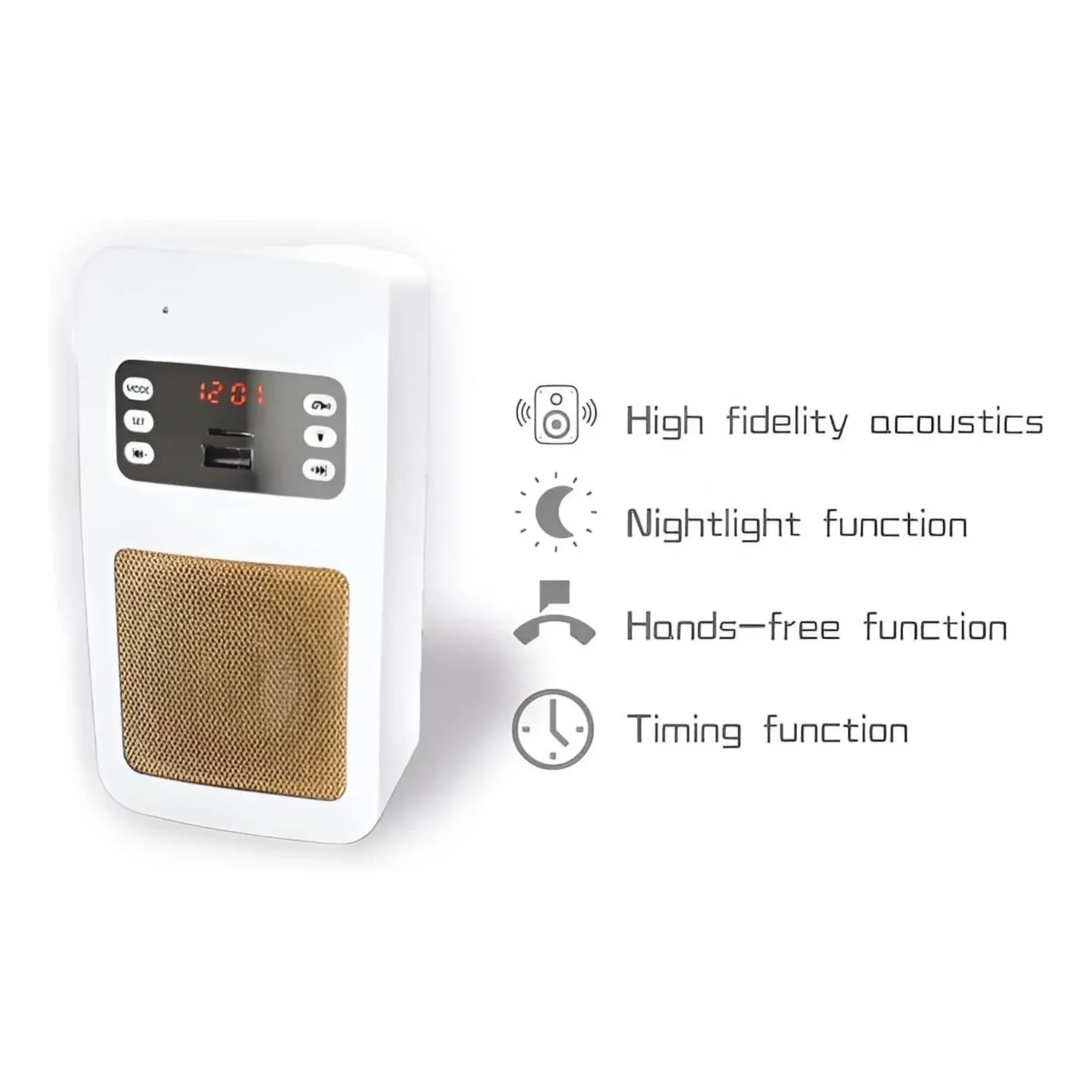 مكبر صوت للقرآن الكريم مع ضوء ليلي وجهاز تحكم عن بعد