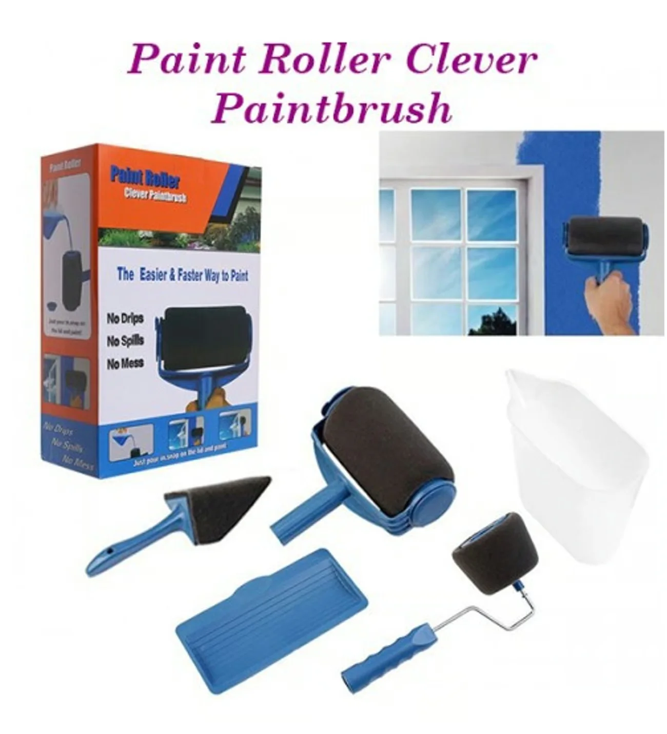 أسطوانة طلاء وفرشاة طلاء ذكية