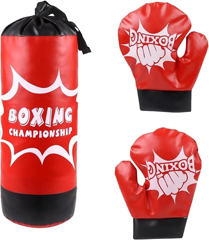 كيس ملاكمة للأطفال مع قفازات