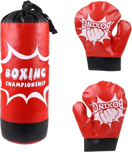 كيس ملاكمة للأطفال مع قفازات