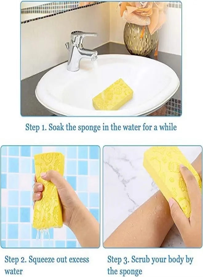 إسفنجات استحمام مقشرة