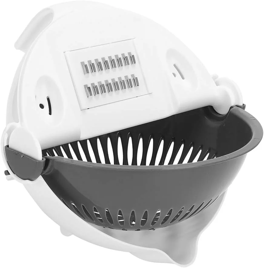 قطّاعة خضروات متعددة الوظائف 9 في 1 مع سلة تصفية