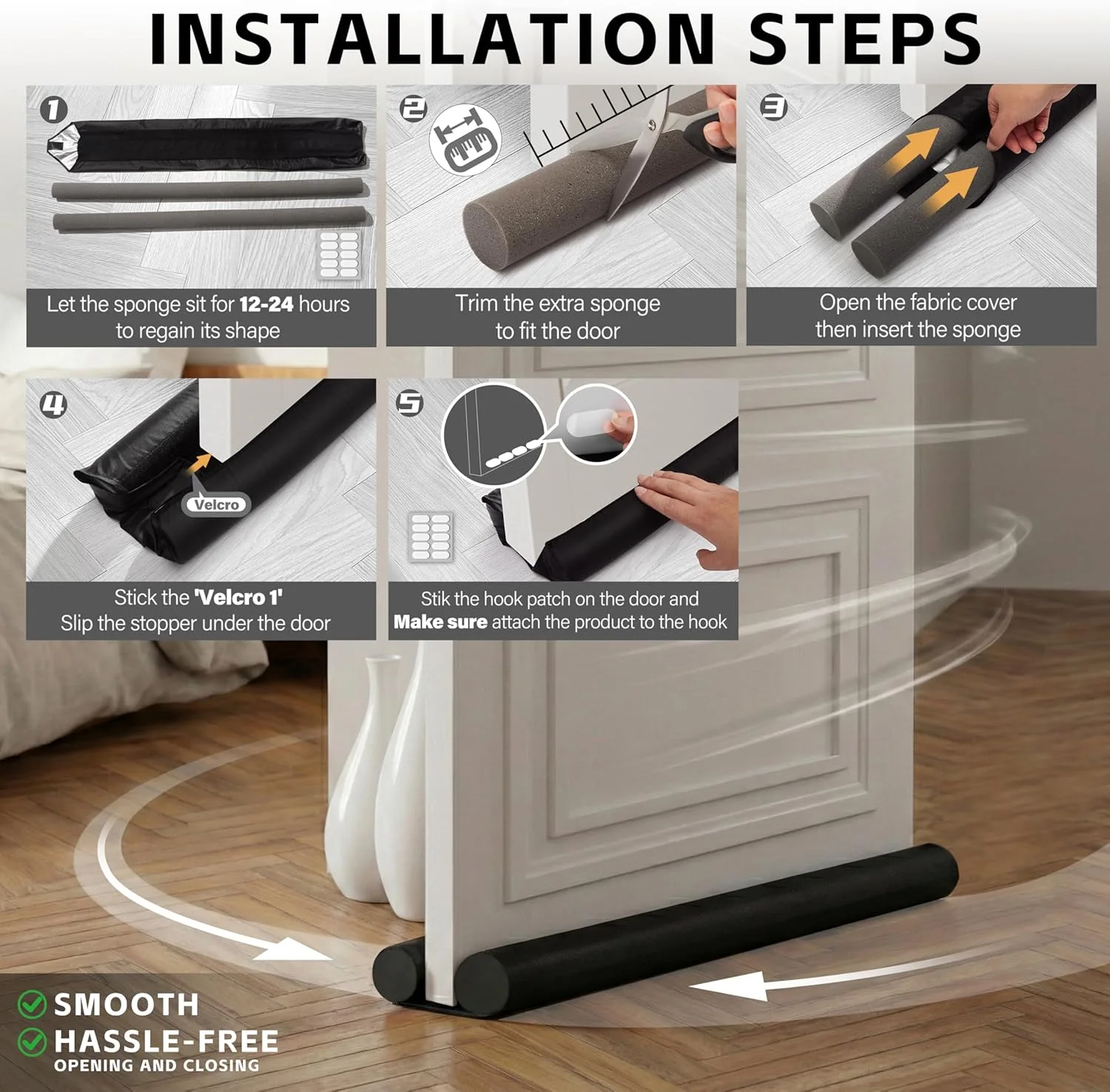 مانع تسرب الهواء والغبار أسفل الباب