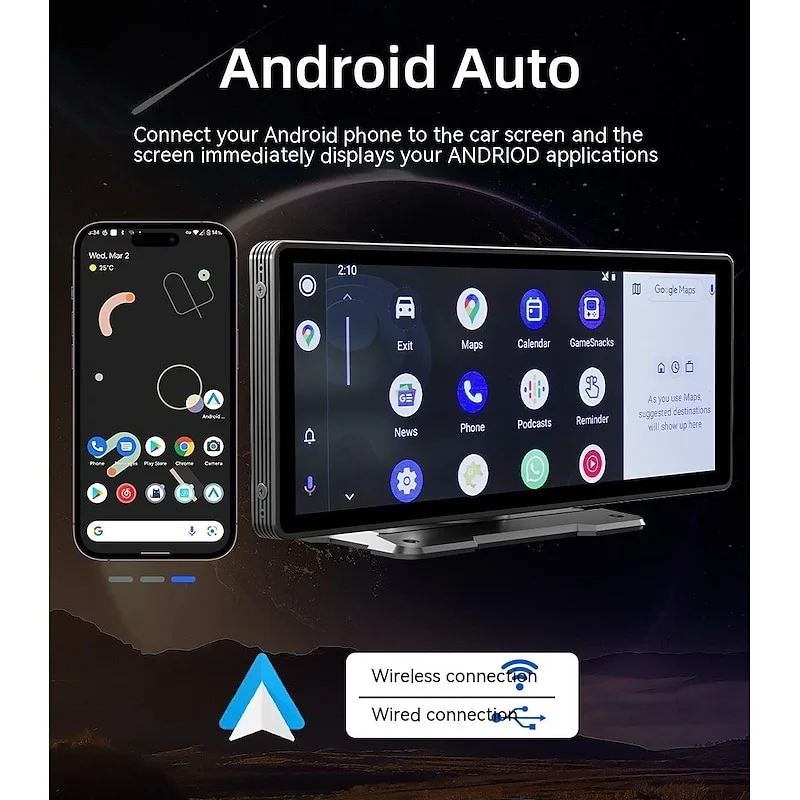 شاشة سيارة لاسلكية ذكية