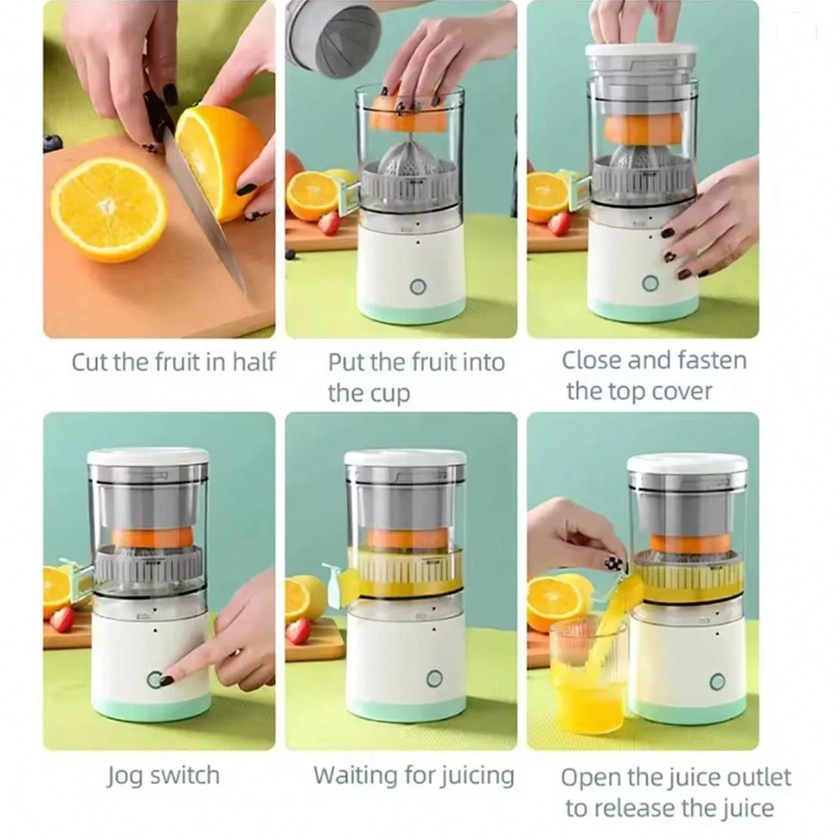 عصارة برتقال كهربائية محمولة