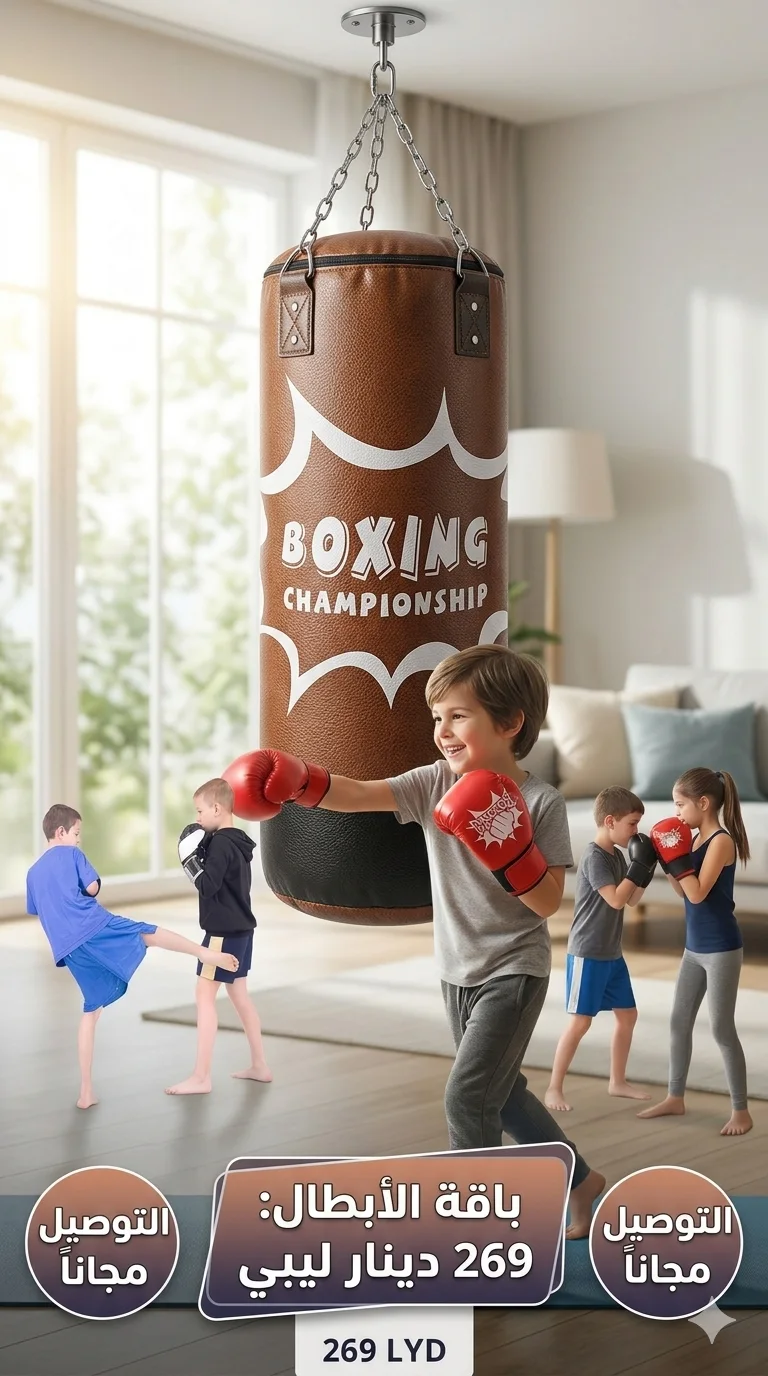 كيس ملاكمة للأطفال مع قفازات