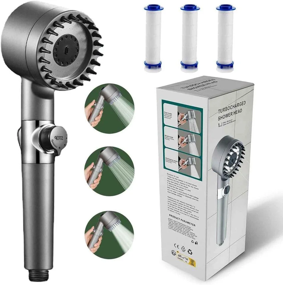 رأس دش ألماني متعدد الوظائف بضغطة زر واحدة لتعديل الضغط