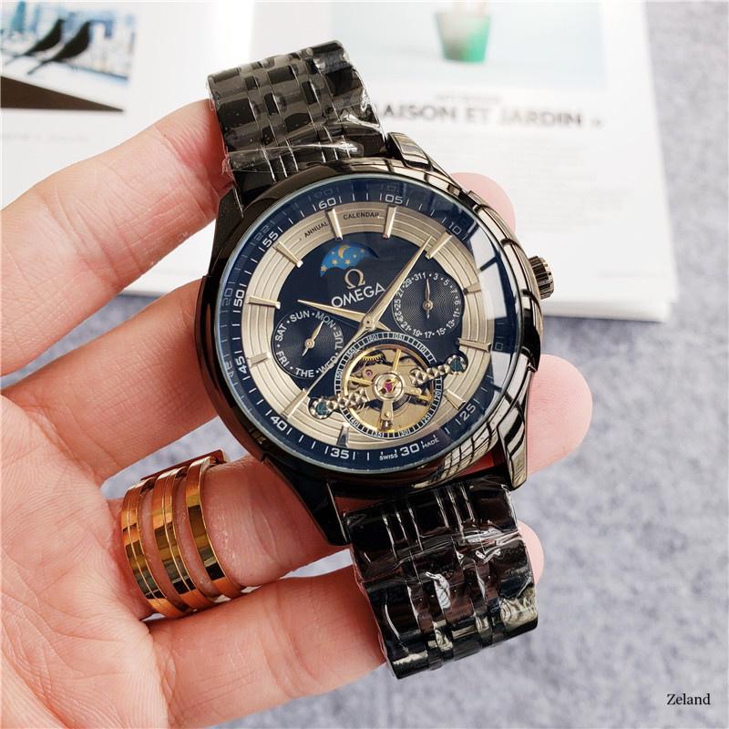 🕰️ 1. Omega Tourbillon Bleu & Or