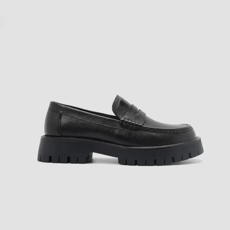 Black Leather Loafers