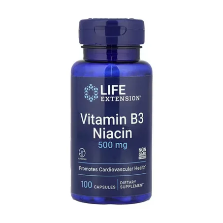 Life Extension, Vitamine B3 niacine, 500 mg, 100 capsules