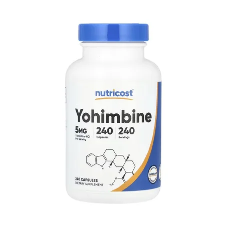 Nutricost, Yohimbine, 5 mg, 240 capsules