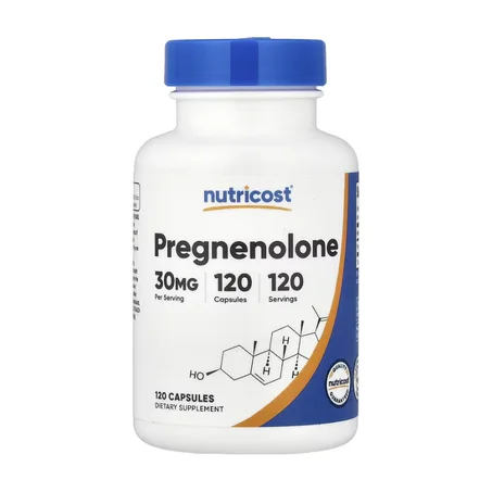 Nutricost, Prégnénolone, 30 mg, 120 capsules