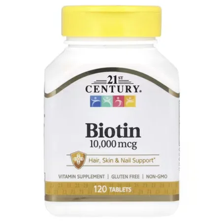 21st Century, Biotine, 10 000 µg, 120 comprimés