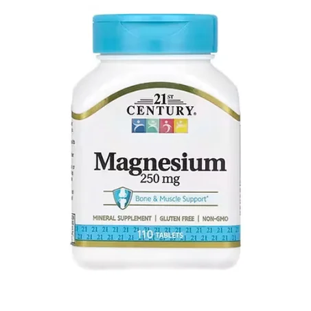 21st Century, Magnésium, 250 mg, 110 comprimés