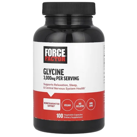 Force Factor, Glycine, 100 capsules végétales (1000 mg par capsule)