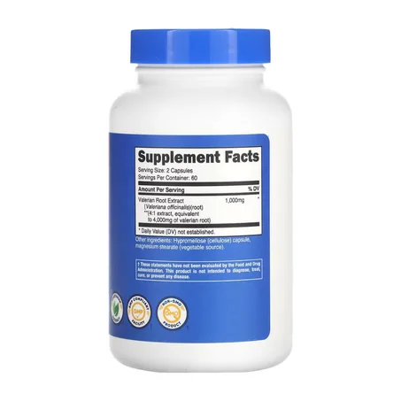 Nutricost, Racine de valériane, 120 capsules (2000 mg par capsule)