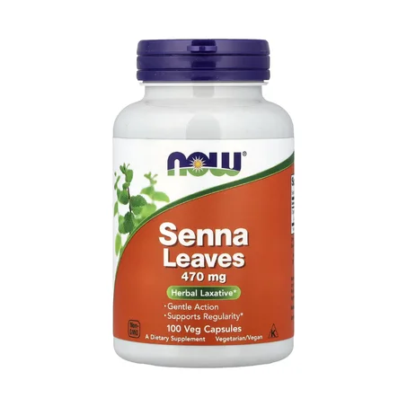 NOW Foods, Feuilles de séné, 470 mg, 100 capsules végétariennes