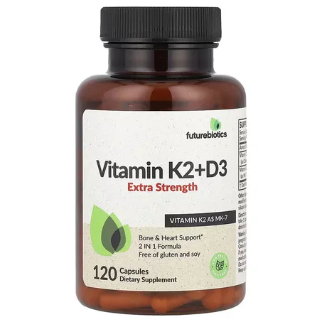 Futurebiotics, Vitamines K2 et D3, Extrapuissantes, 120 capsules