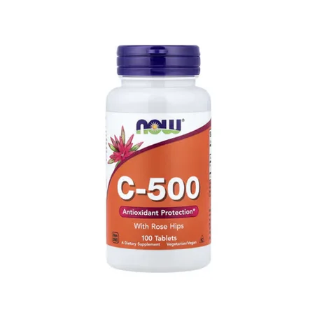NOW Foods, C-500 et cynorrhodons, 100 comprimés