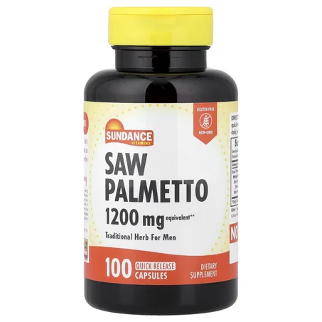 Sundance Vitamins, Saw Palmetto, 1200 mg, 100 capsules à libération rapide