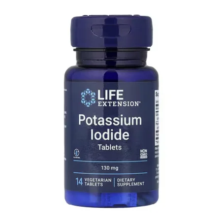 Life Extension, Iodure de potassium, 130 mg, 14 comprimés végétariens
