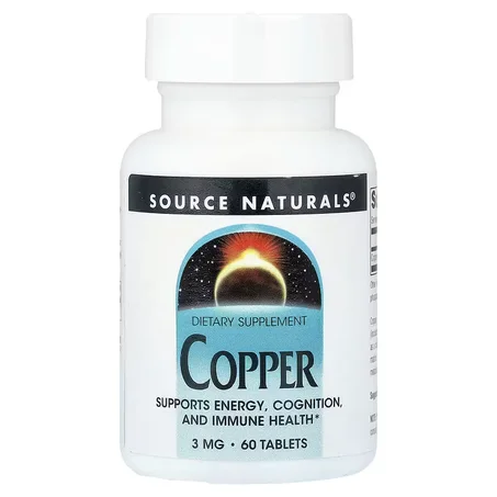 Source Naturals, Cuivre, 3 mg, 60 comprimés