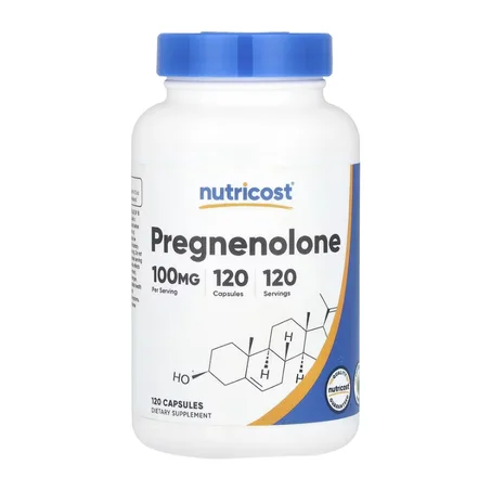 Nutricost, Prégnénolone, 100 mg, 120 capsules
