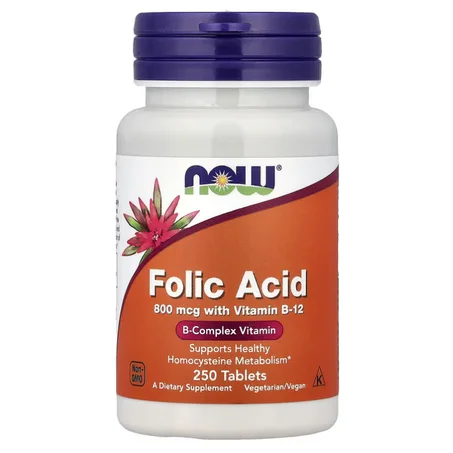 NOW Foods, Acide folique, 250 comprimés